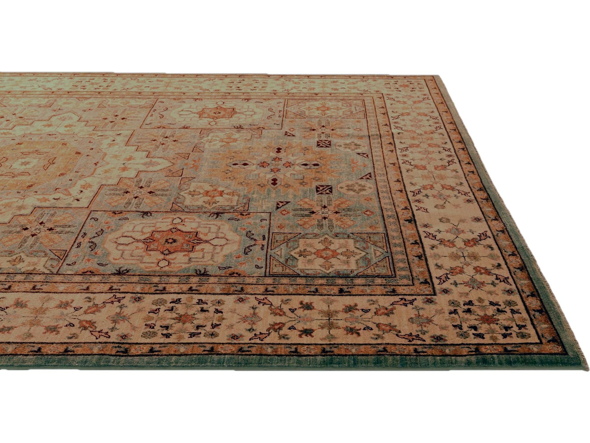 6' 11 x 9' 9 Hand Knotted Mamluk Ziegler Rug