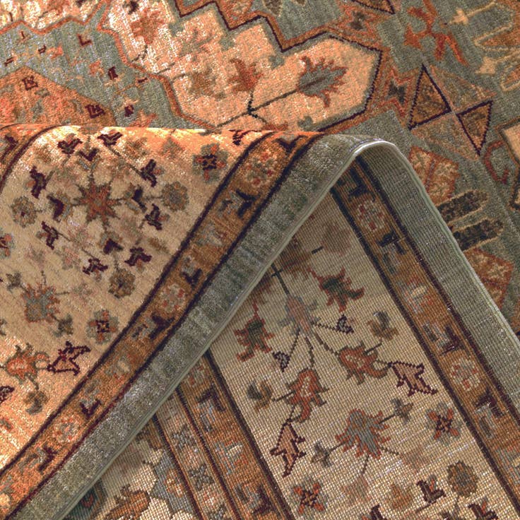 Detail image of 6' 11 x 9' 9 Hand Knotted Mamluk Ziegler Rug