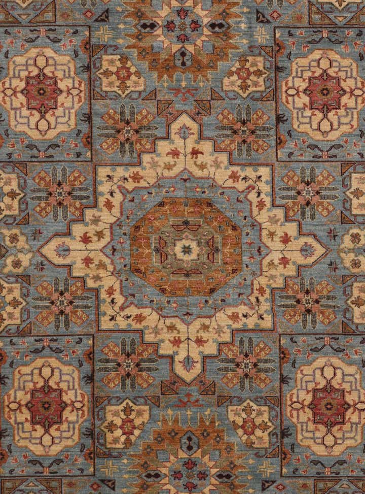 6' 11 x 9' 9 Hand Knotted Mamluk Ziegler Rug