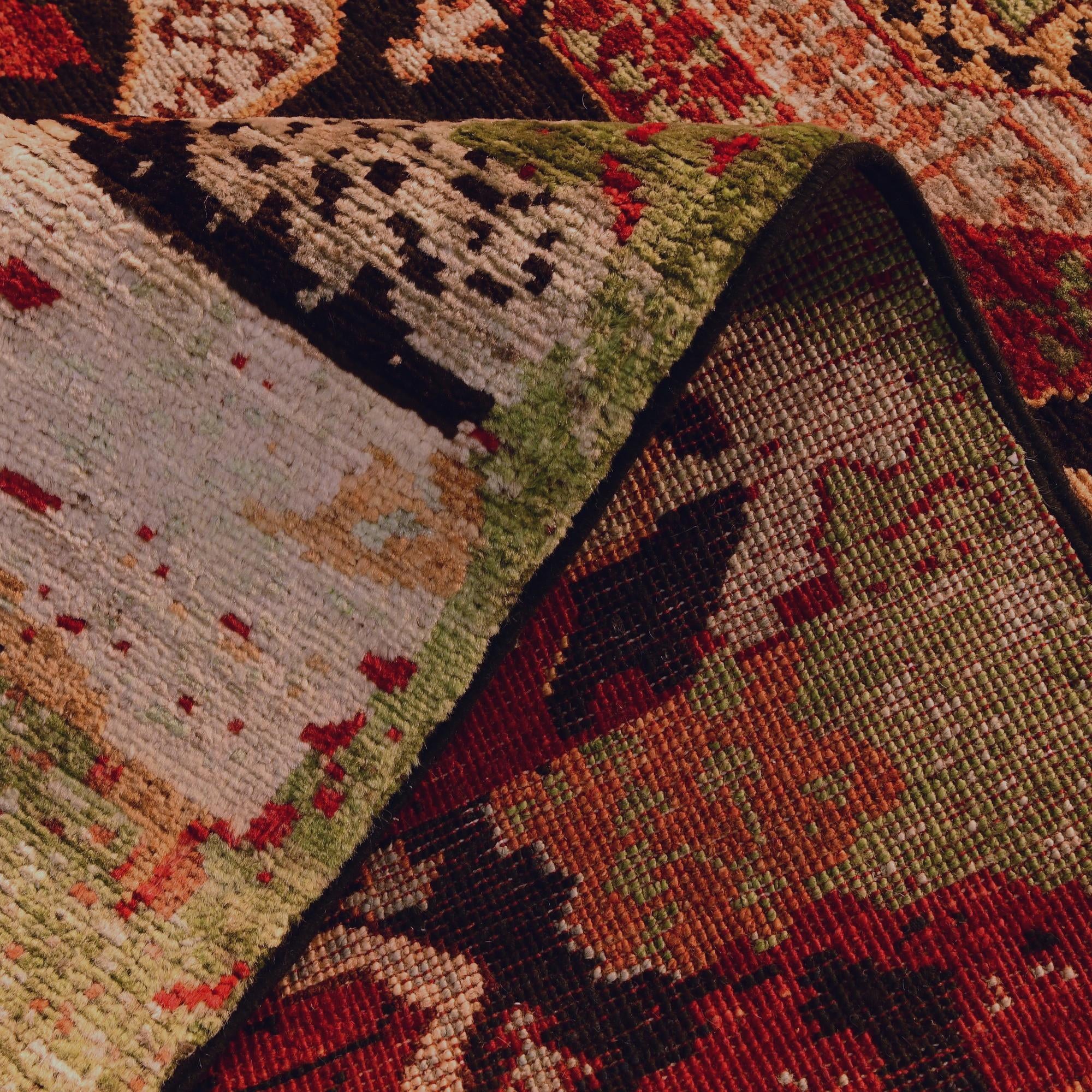 3' 5 x 5' Hand Knotted Mamluk Ziegler Rug