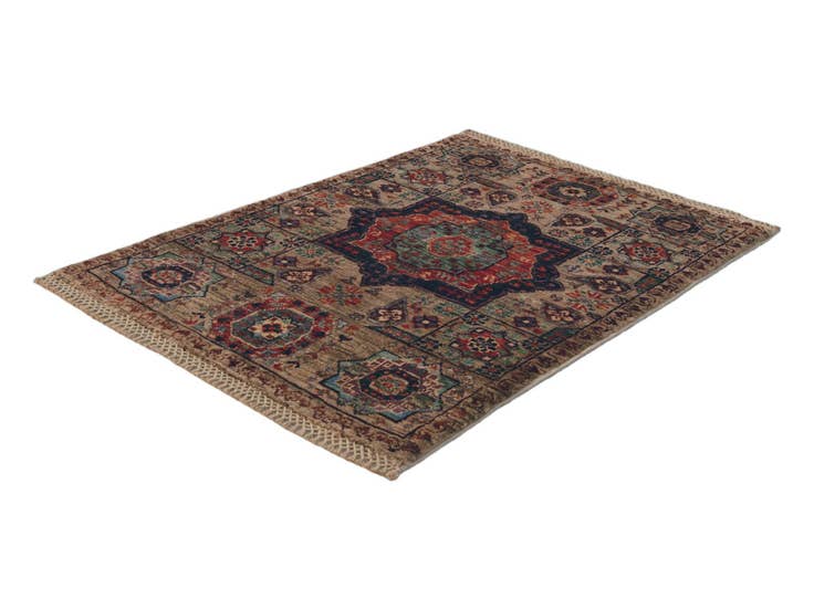 Detail image of 2' x 2' 11 Hand Knotted Mamluk Ziegler Rug