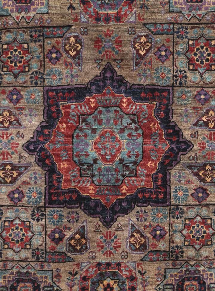 2' x 2' 11 Hand Knotted Mamluk Ziegler Rug