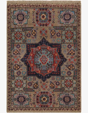 2' x 2' 11 Hand Knotted Mamluk Ziegler Rug