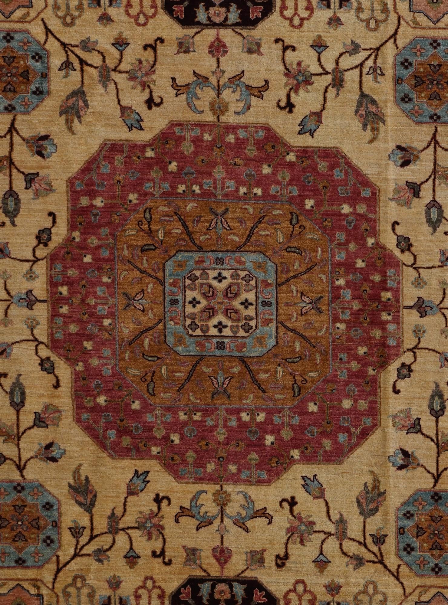 8' 1 x 9' 10 Hand Knotted Mamluk Ziegler Rug