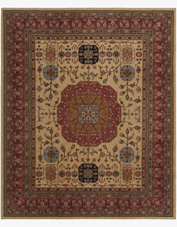 8' 1 x 9' 10 Hand Knotted Mamluk Ziegler Rug
