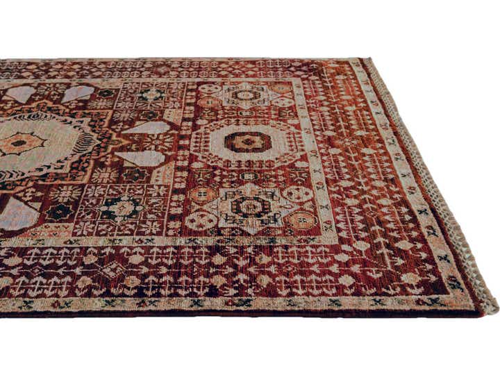 3' 5 x 5' 3 Hand Knotted Mamluk Ziegler Rug