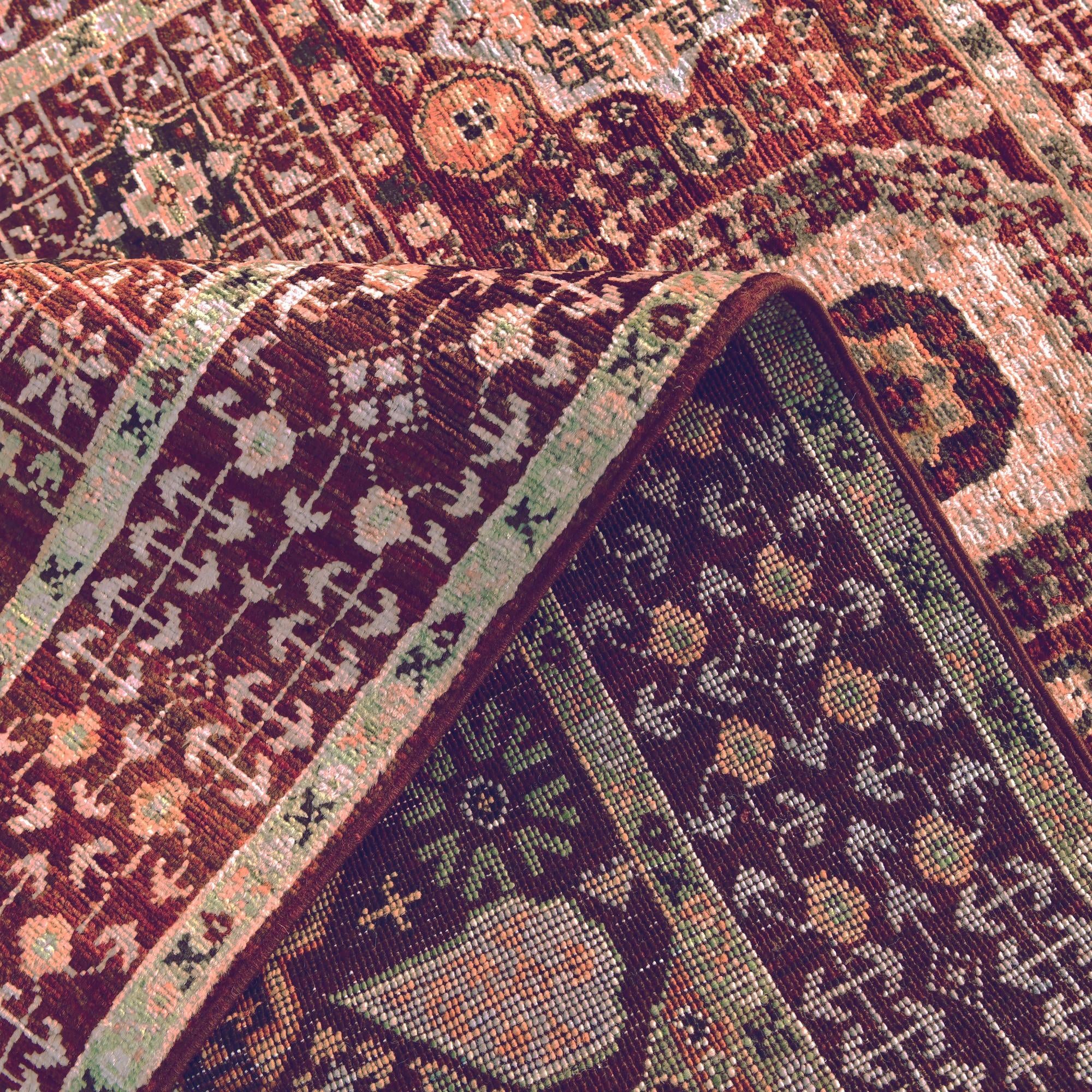 3' 5 x 5' 3 Hand Knotted Mamluk Ziegler Rug