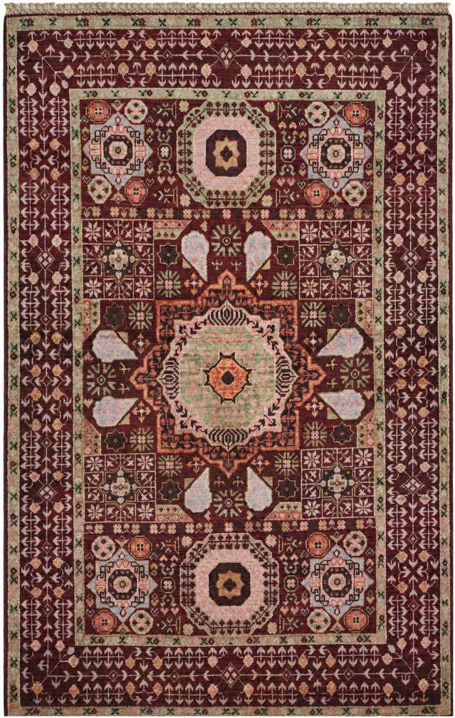 3' 5 x 5' 3 Hand Knotted Mamluk Ziegler Rug