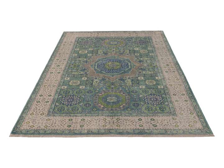 6' x 8' 9 Hand Knotted Mamluk Ziegler Rug