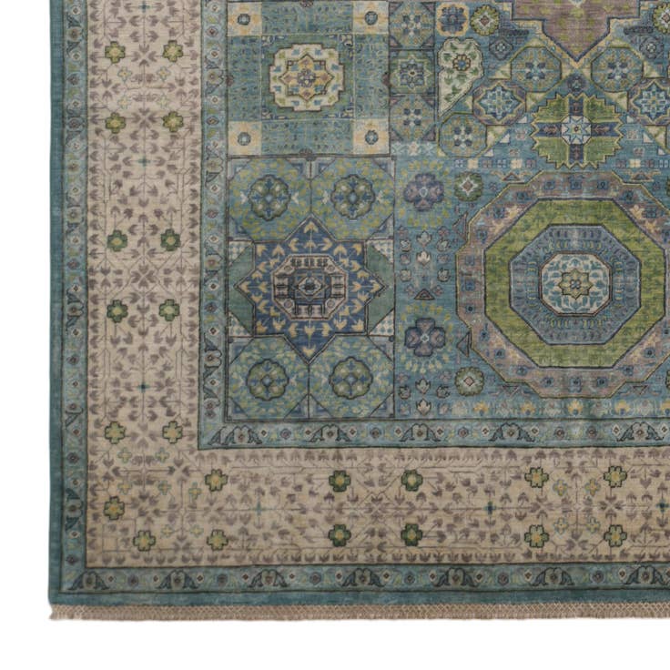 Detail image of 6' x 8' 9 Hand Knotted Mamluk Ziegler Rug