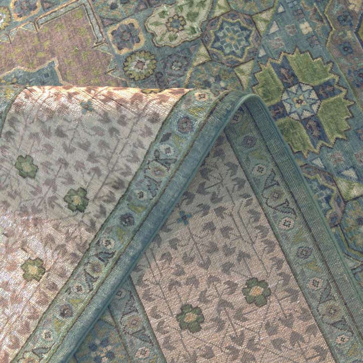6' x 8' 9 Hand Knotted Mamluk Ziegler Rug