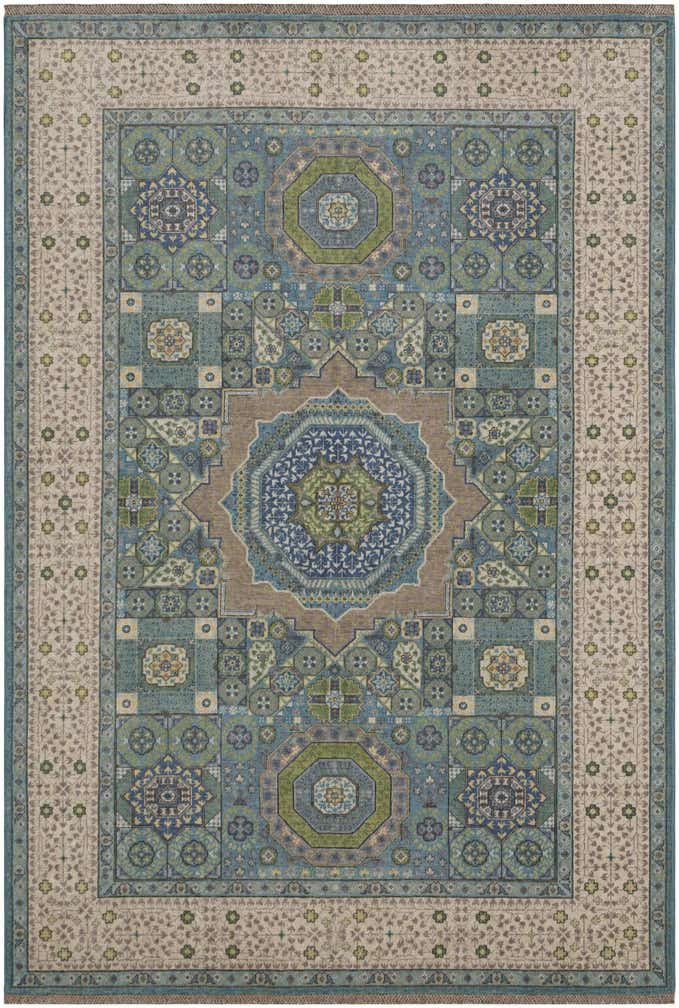 6' x 8' 9 Hand Knotted Mamluk Ziegler Rug