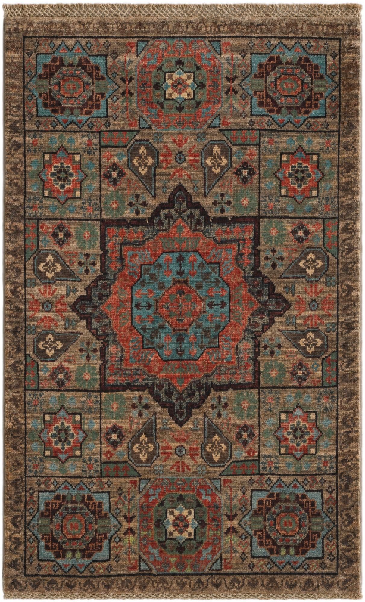 2' 2 x 3' 5 Hand Knotted Mamluk Ziegler Rug