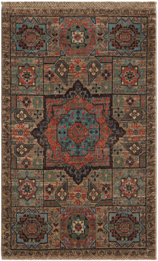 2' 2 x 3' 5 Hand Knotted Mamluk Ziegler Rug
