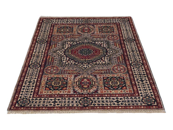 Detail image of 3' 6 x 5' Hand Knotted Mamluk Ziegler Rug