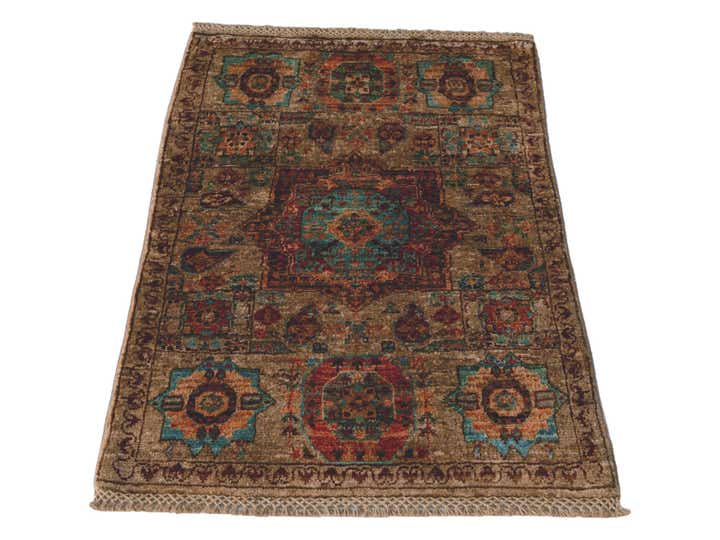 2' x 2' 10 Hand Knotted Mamluk Ziegler Rug