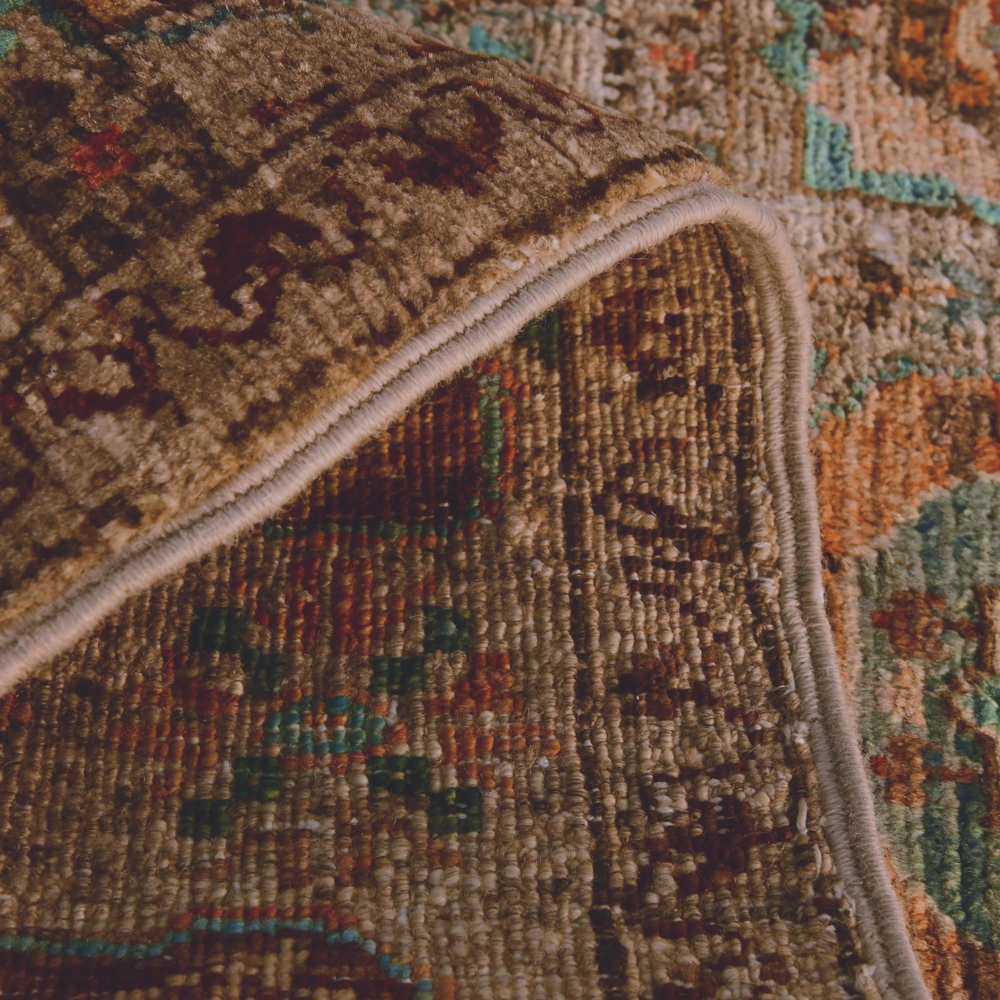 2' x 2' 10 Hand Knotted Mamluk Ziegler Rug