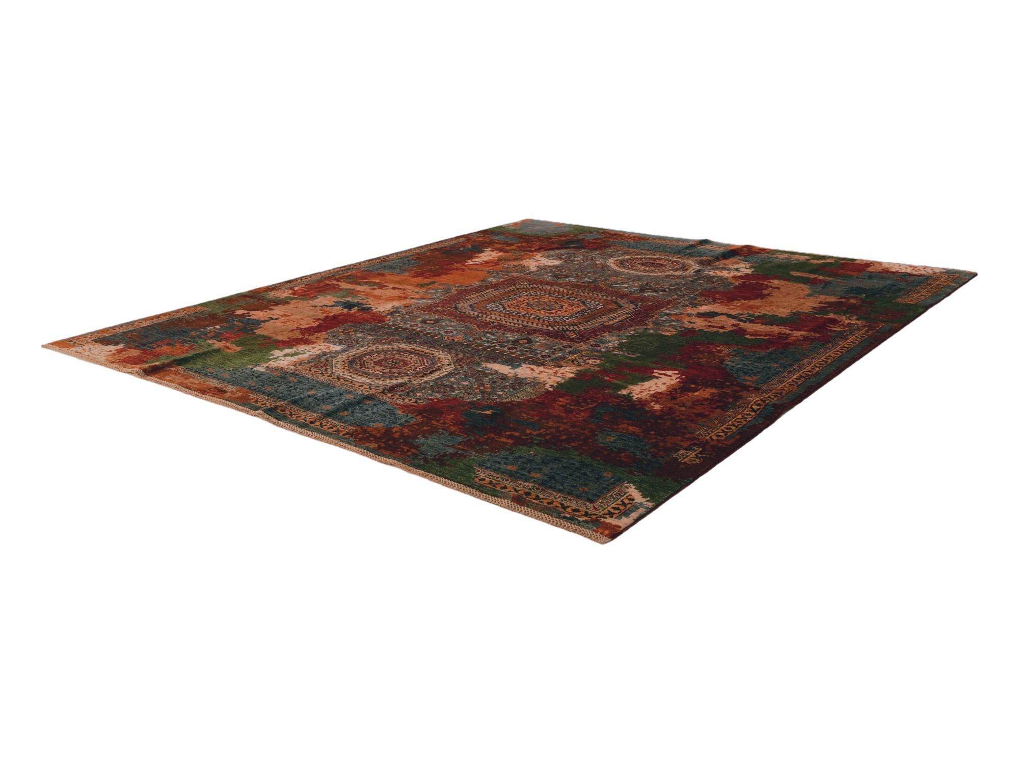 8' 10 x 9' 9 Hand Knotted Mamluk Ziegler Rug