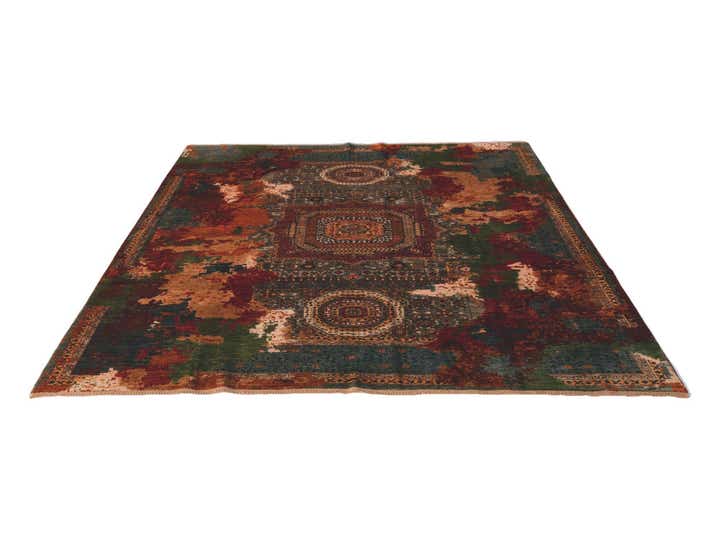8' 10 x 9' 9 Hand Knotted Mamluk Ziegler Rug