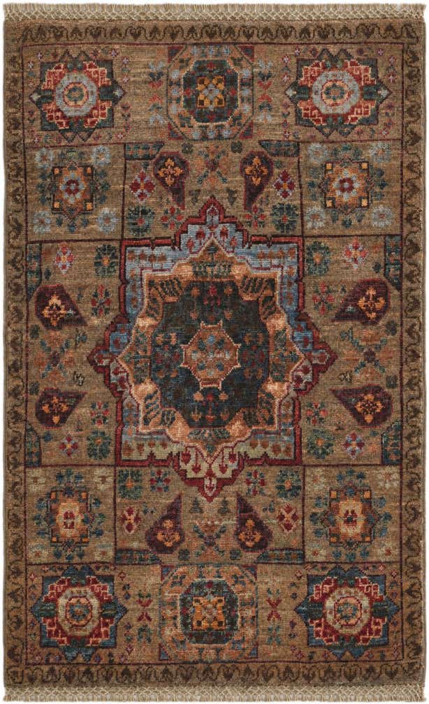 2' x 3' 3 Hand Knotted Mamluk Ziegler Rug