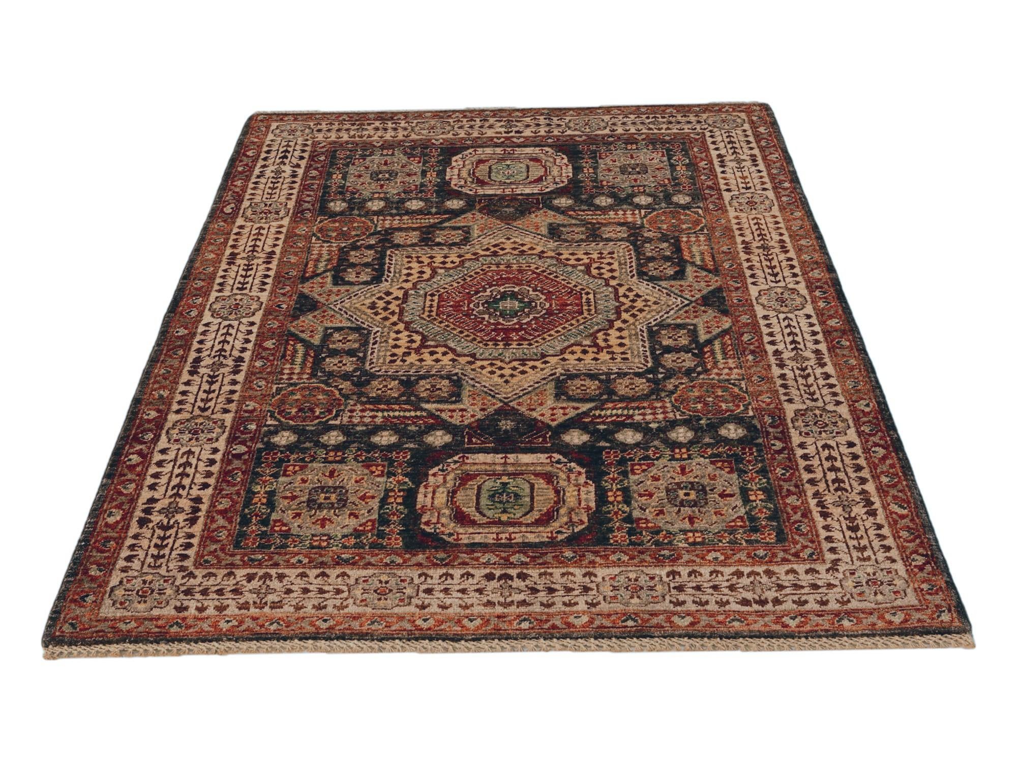 4' x 5' 10 Hand Knotted Mamluk Ziegler Rug