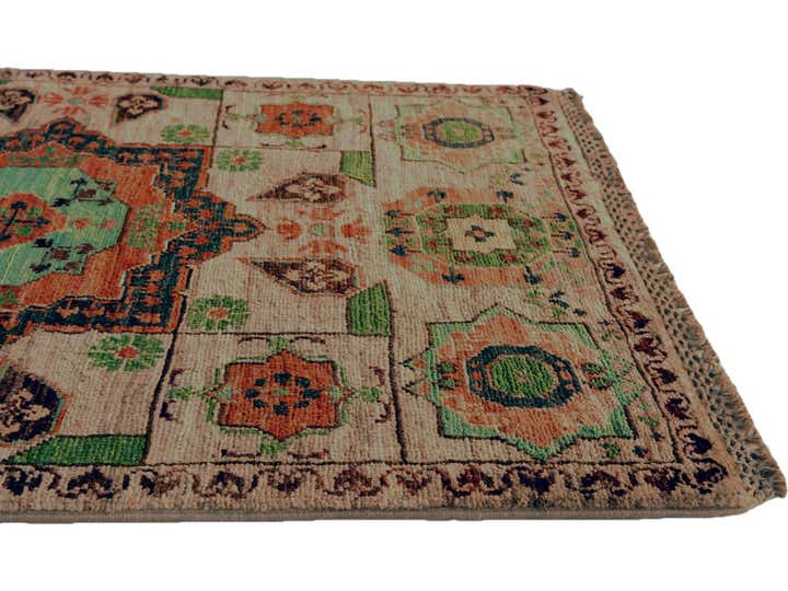 1' 11 x 2' 11 Hand Knotted Mamluk Ziegler Rug