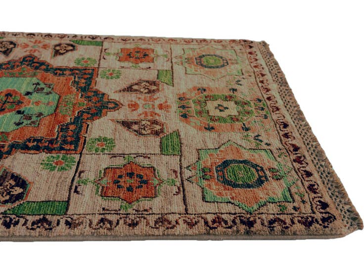 Detail image of 1' 11 x 2' 11 Hand Knotted Mamluk Ziegler Rug