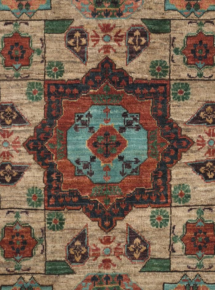 Detail image of 1' 11 x 2' 11 Hand Knotted Mamluk Ziegler Rug