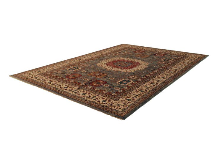 Detail image of 6' 9 x 9' 9 Hand Knotted Mamluk Ziegler Rug