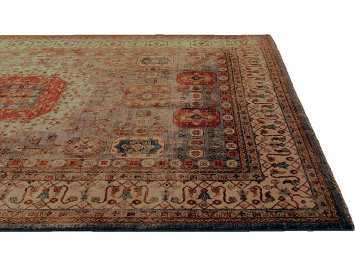 6' 9 x 9' 9 Hand Knotted Mamluk Ziegler Rug