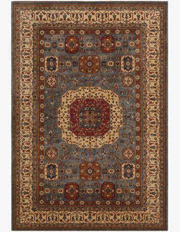 6' 9 x 9' 9 Hand Knotted Mamluk Ziegler Rug