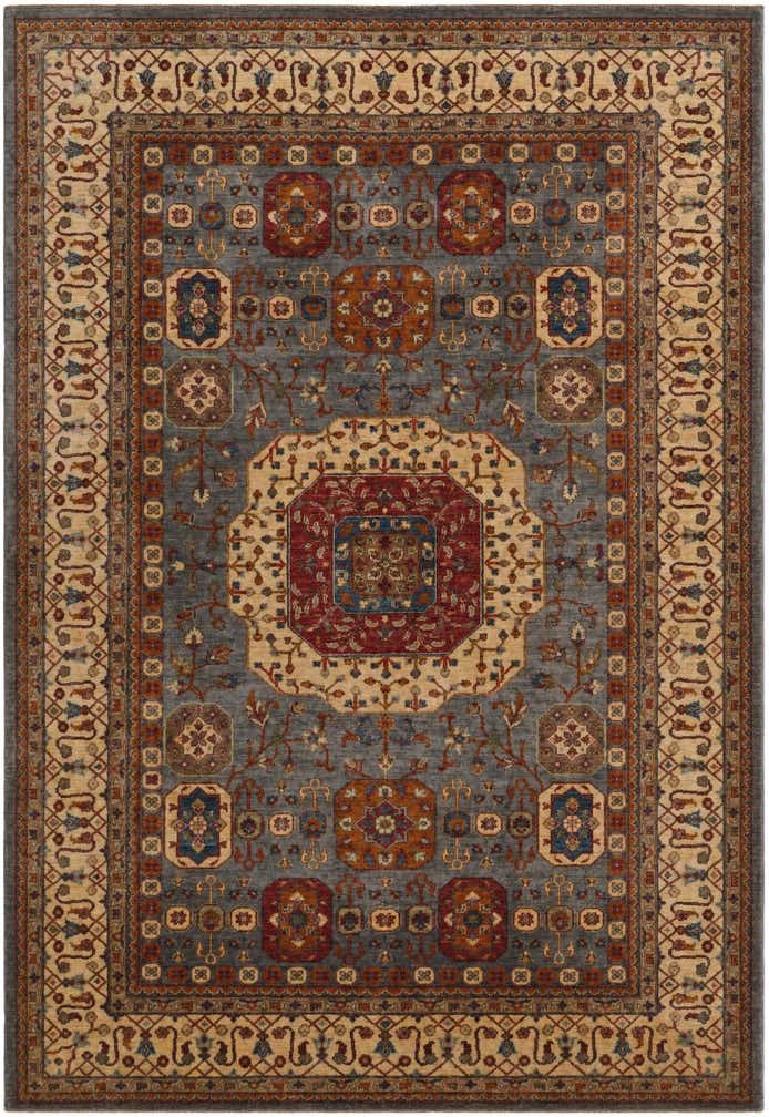 6' 9 x 9' 9 Hand Knotted Mamluk Ziegler Rug