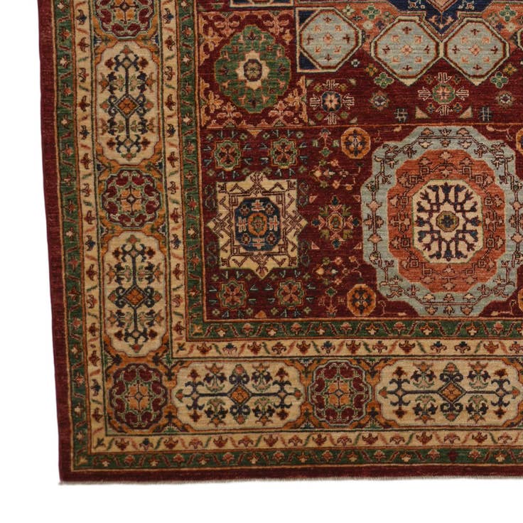 Detail image of 6' 8 x 9' 8 Hand Knotted Mamluk Ziegler Rug