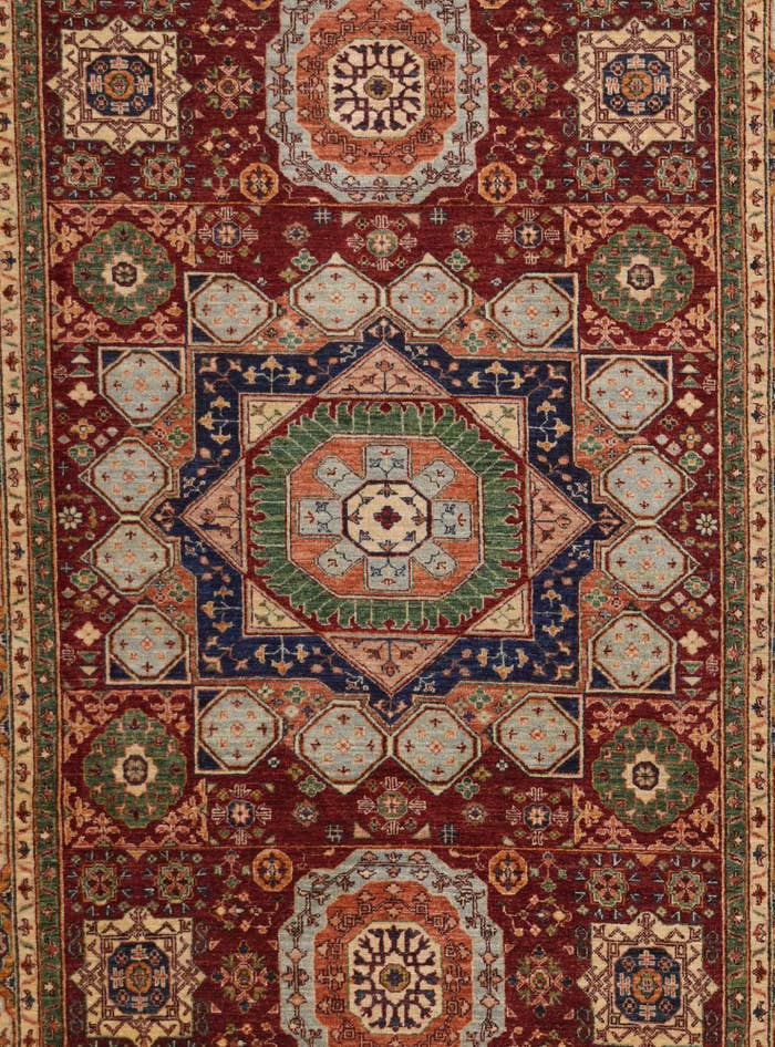 Detail image of 6' 8 x 9' 8 Hand Knotted Mamluk Ziegler Rug