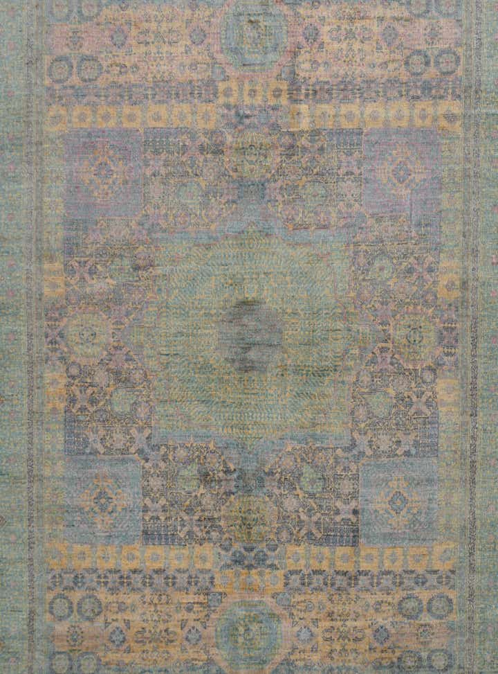 5' 2 x 7' 9 Hand Knotted Mamluk Ziegler Rug