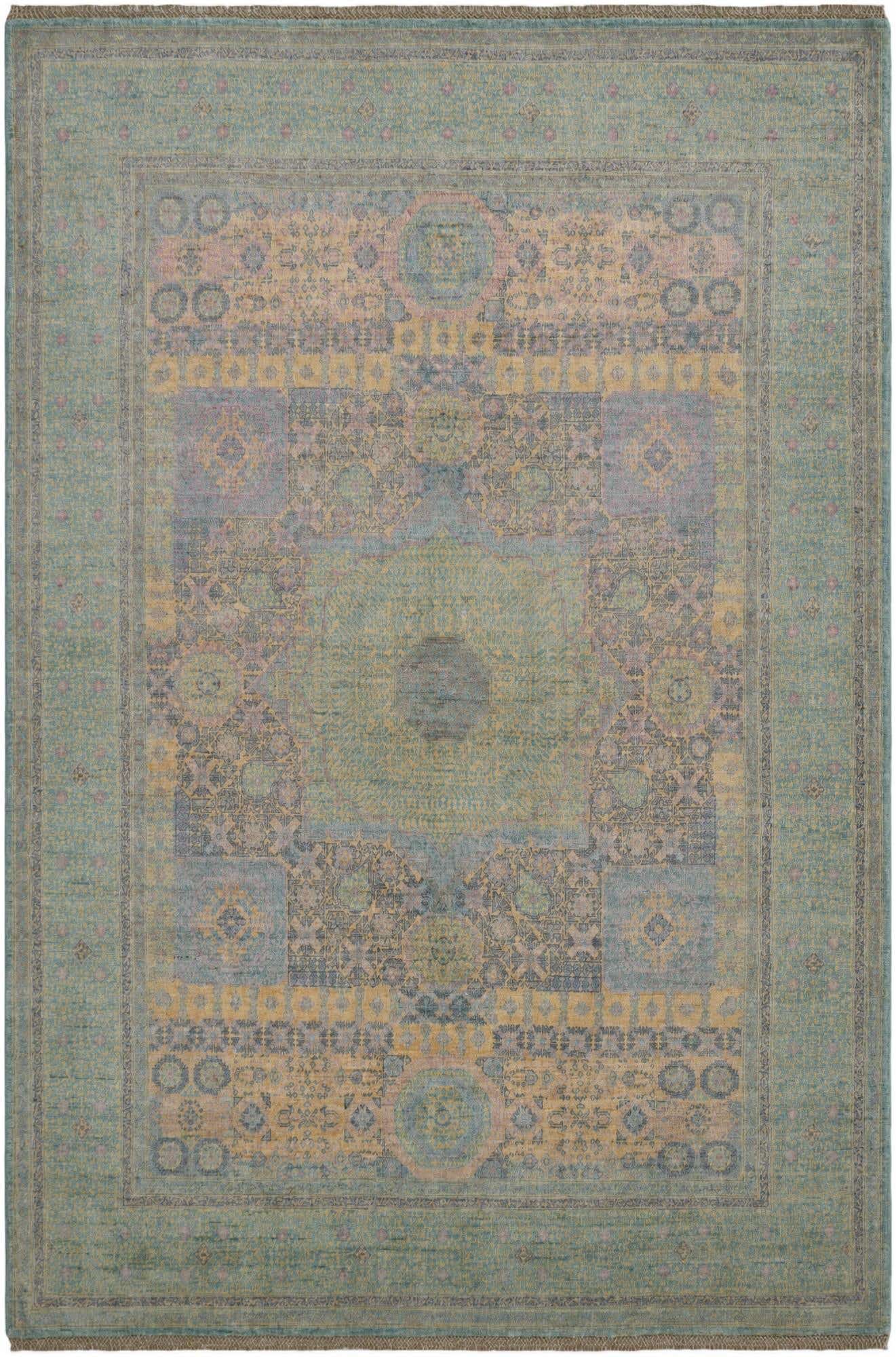 5' 2 x 7' 9 Hand Knotted Mamluk Ziegler Rug