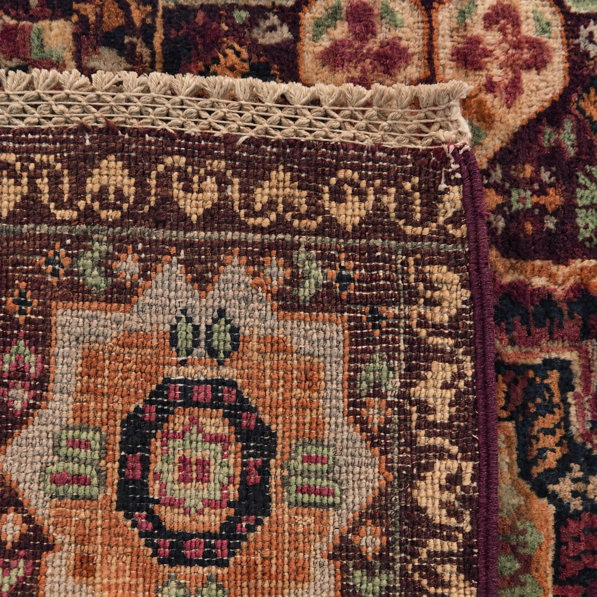 60cm x 90cm Hand Knotted Mamluk Ziegler Rug