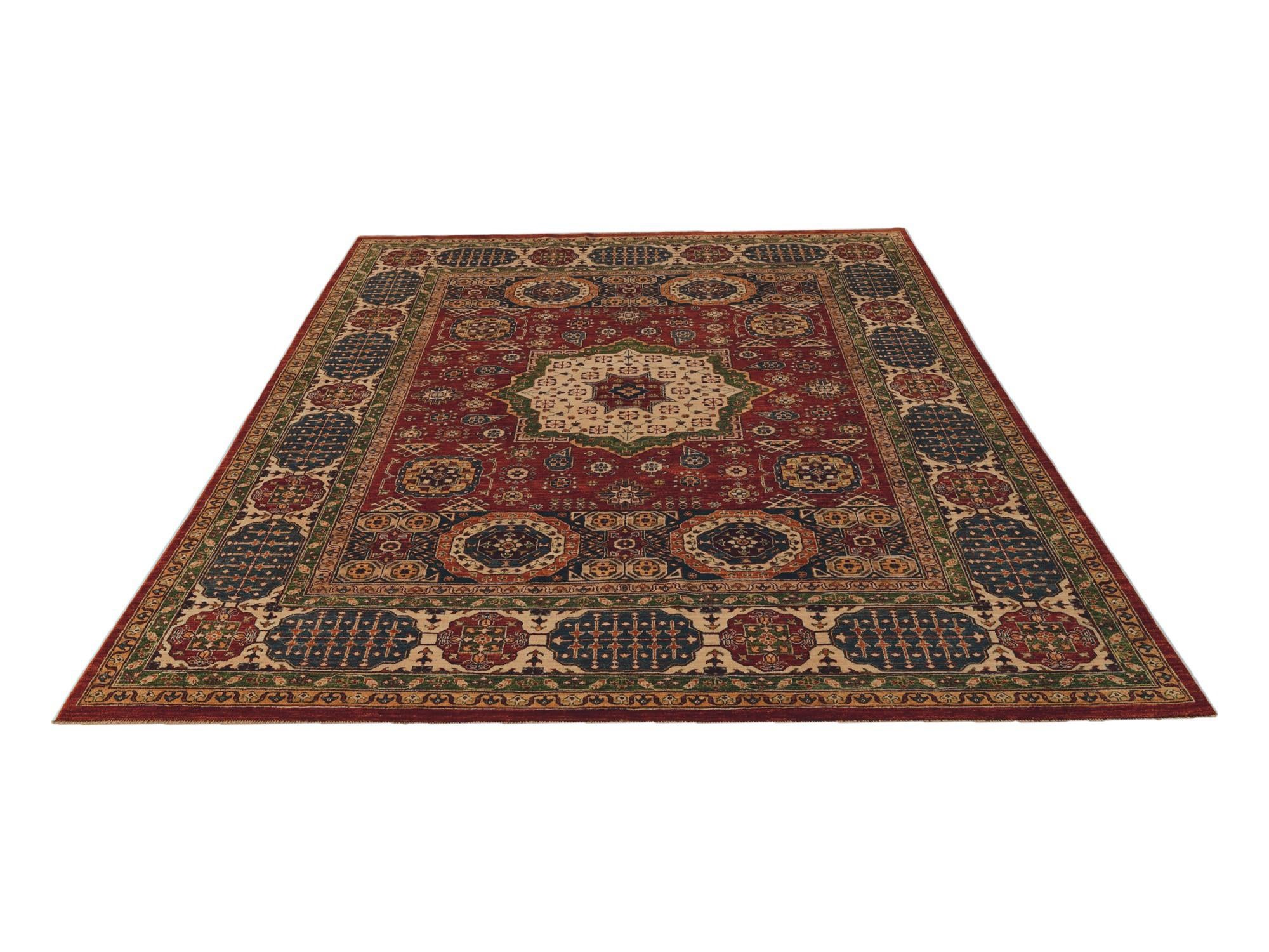8' x 10' 2 Hand Knotted Mamluk Ziegler Rug