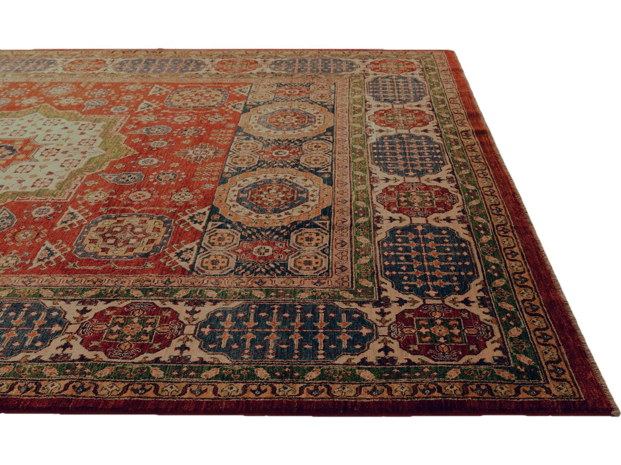 8' x 10' 2 Hand Knotted Mamluk Ziegler Rug