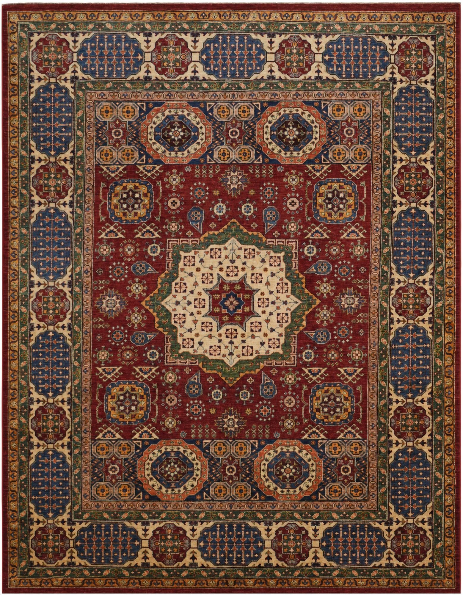 8' x 10' 2 Hand Knotted Mamluk Ziegler Rug