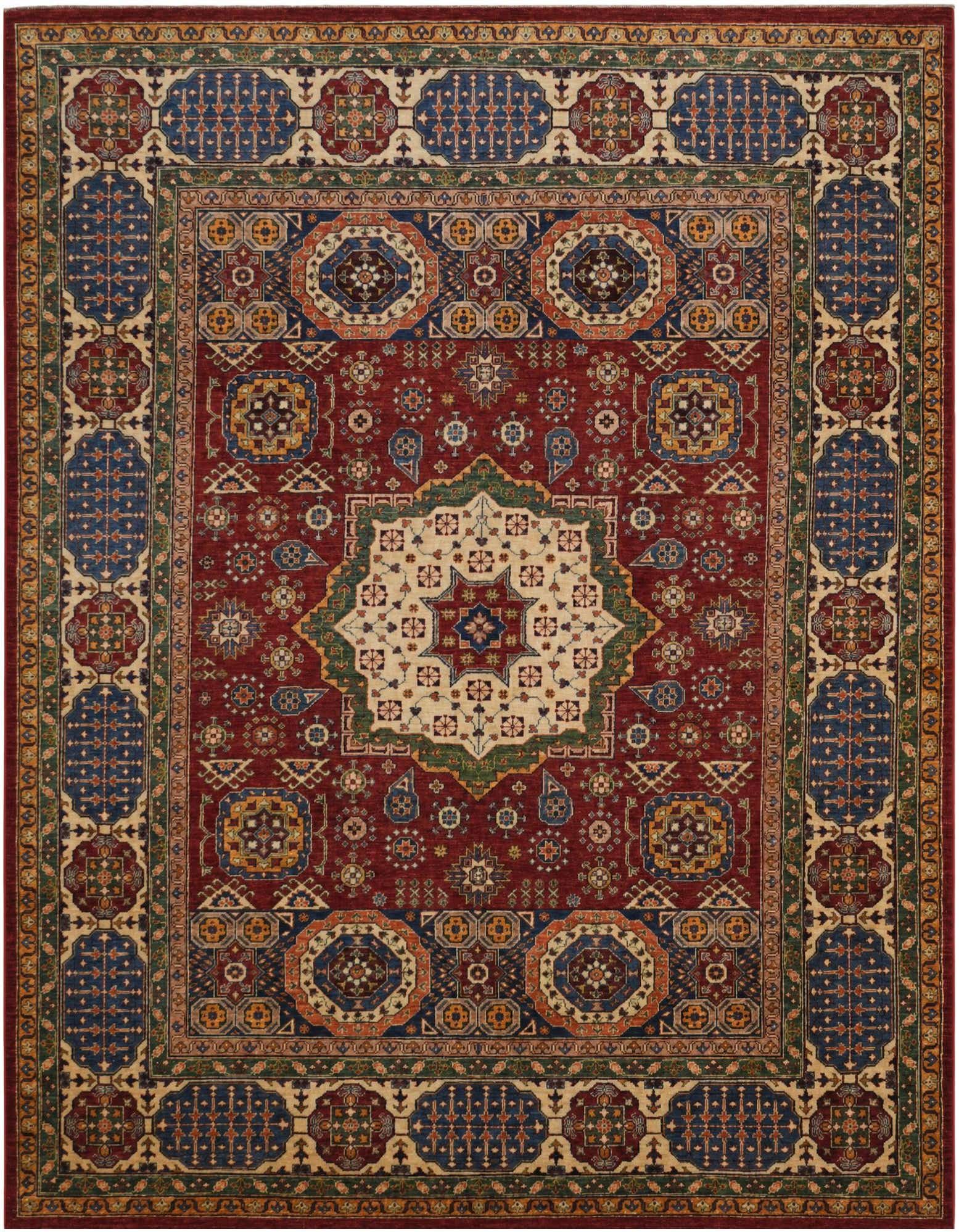 8' x 10' 2 Hand Knotted Mamluk Ziegler Rug