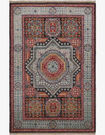 3' 4 x 5' Hand Knotted Mamluk Ziegler Rug