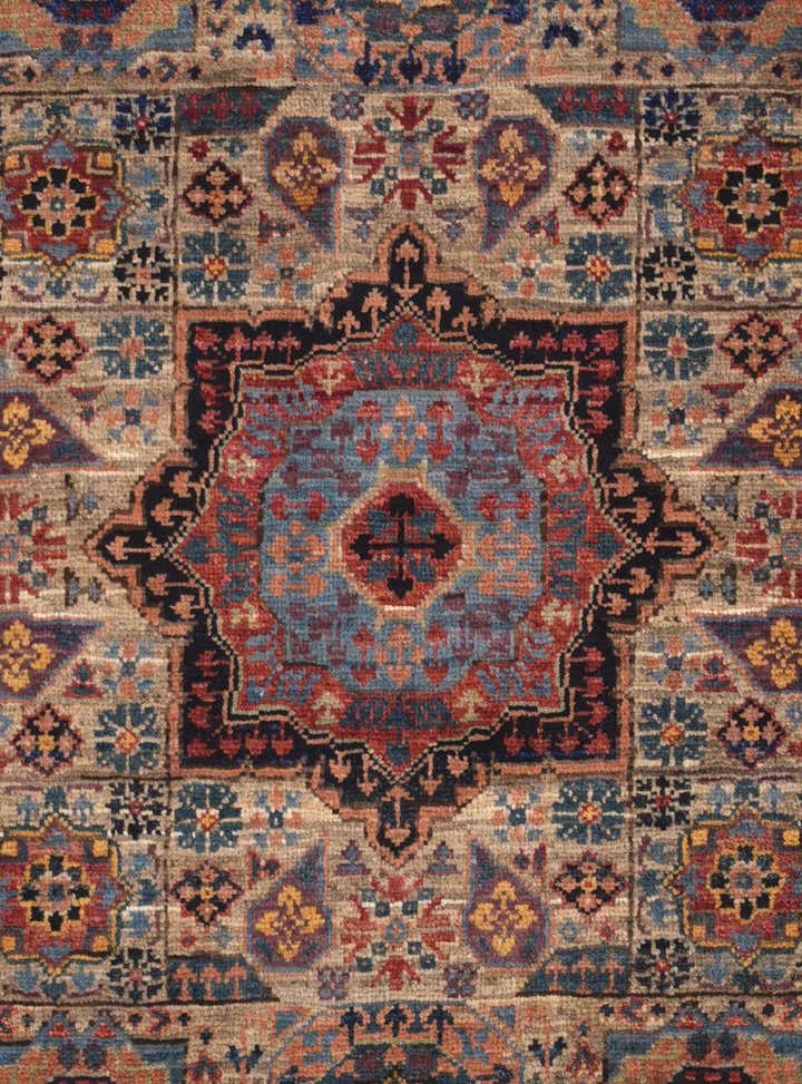 2' x 3' Hand Knotted Mamluk Ziegler Rug