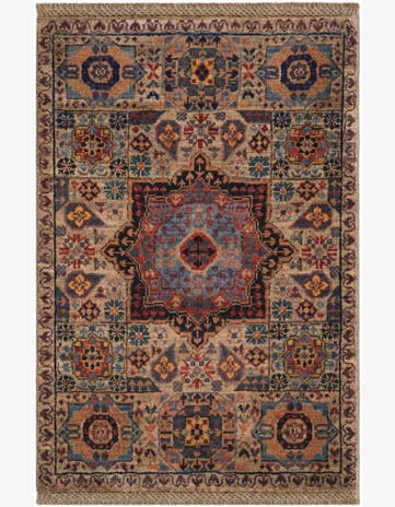 2' x 3' Hand Knotted Mamluk Ziegler Rug