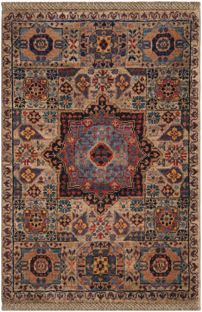 2' x 3' Hand Knotted Mamluk Ziegler Rug