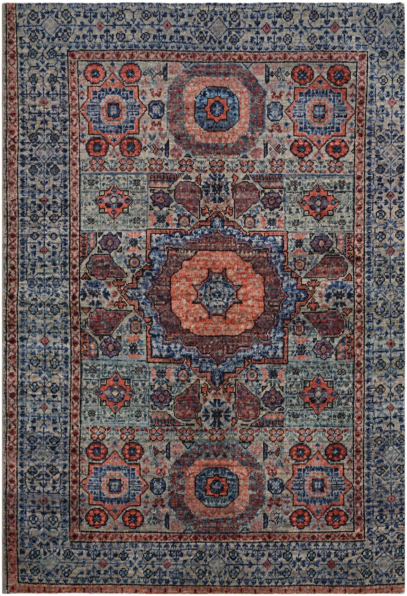 3' 6 x 4' 10 Hand Knotted Mamluk Ziegler Rug