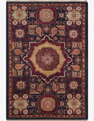 4' 1 x 5' 10 Hand Knotted Mamluk Ziegler Rug