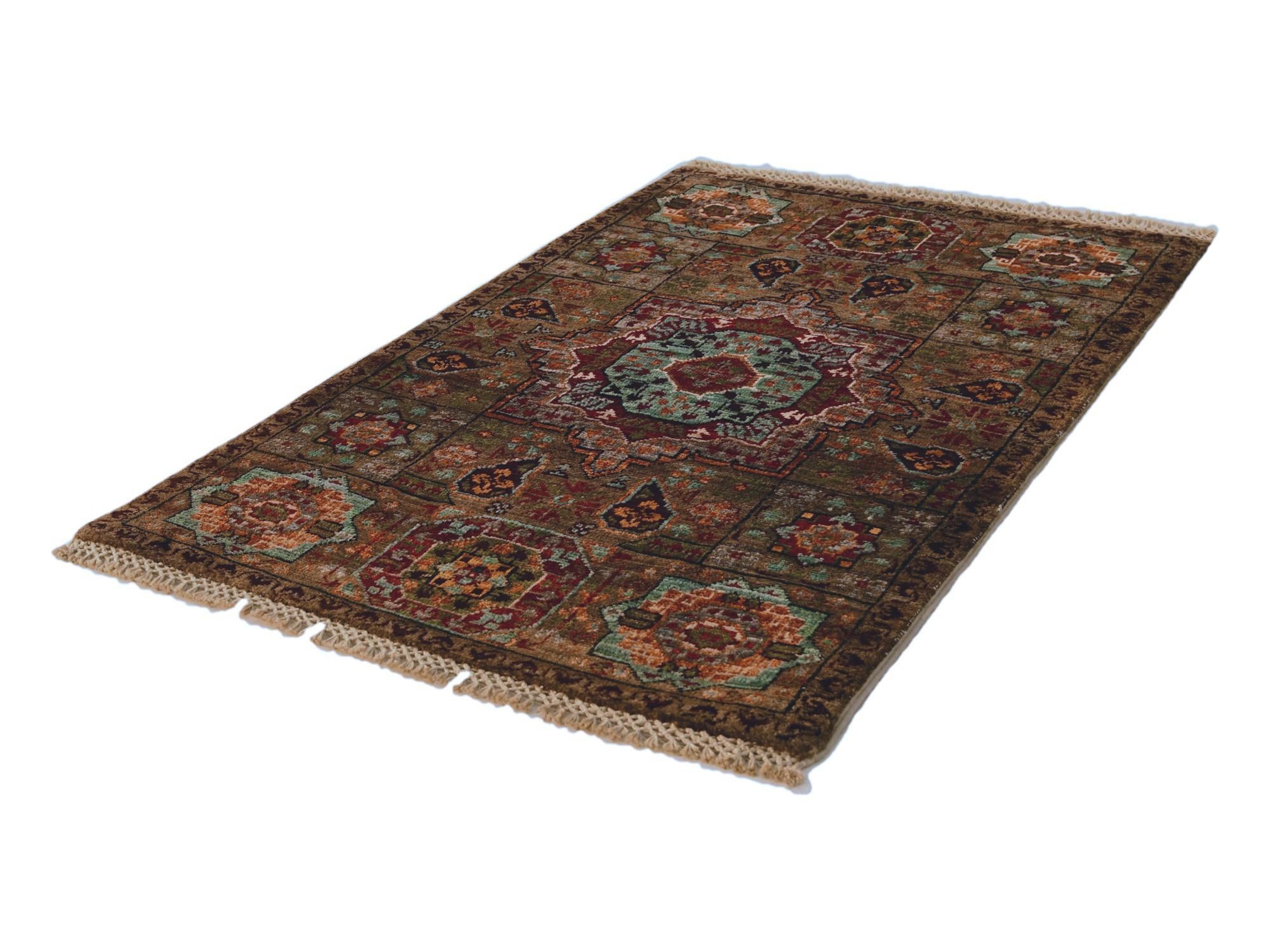 2' x 3' Hand Knotted Mamluk Ziegler Rug