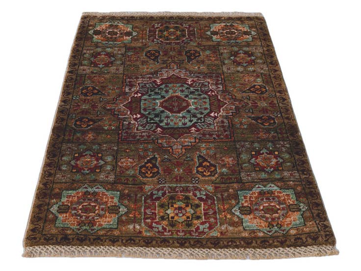 Detail image of 2' x 3' Hand Knotted Mamluk Ziegler Rug
