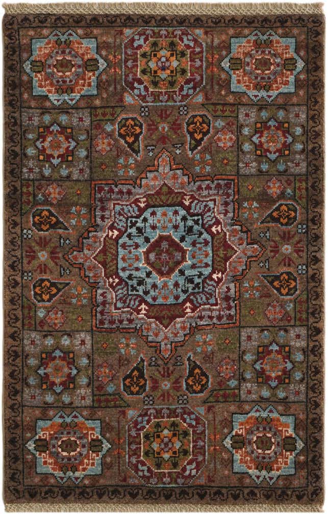 2' x 3' Hand Knotted Mamluk Ziegler Rug